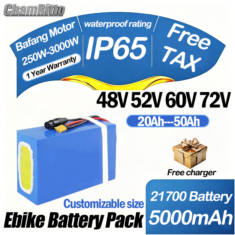 60V 30Ah 21700 Battery Pack - Batteria per Bici Elettrica 60V 72V
