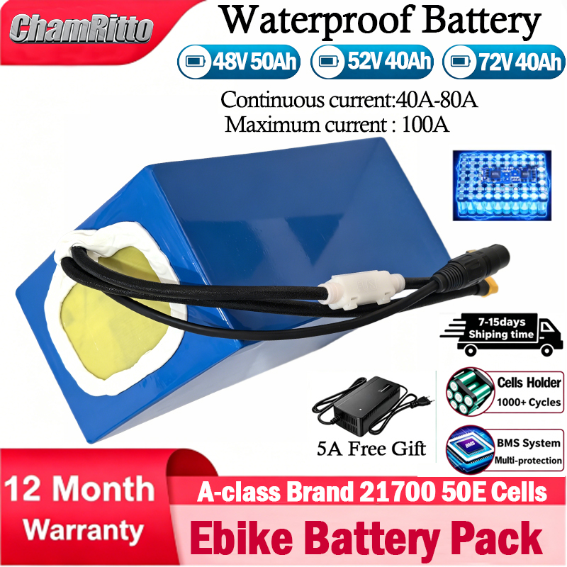 60V 30Ah 21700 Battery Pack - Batteria al litio 21700 per e-bike
