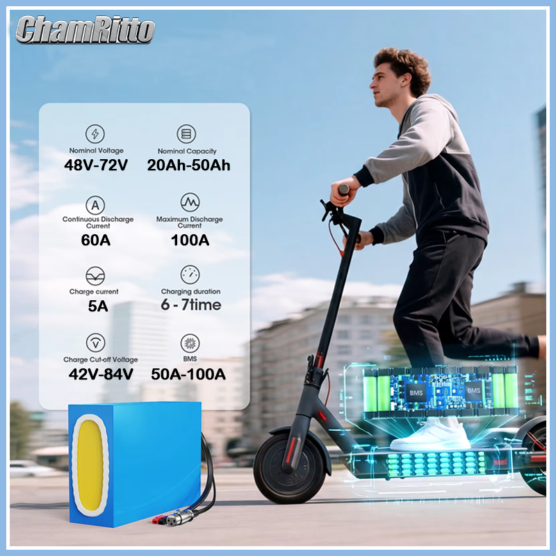 60V 30Ah 21700 Battery Pack - Batteria 48V 20Ah 30Ah 40Ah 50Ah