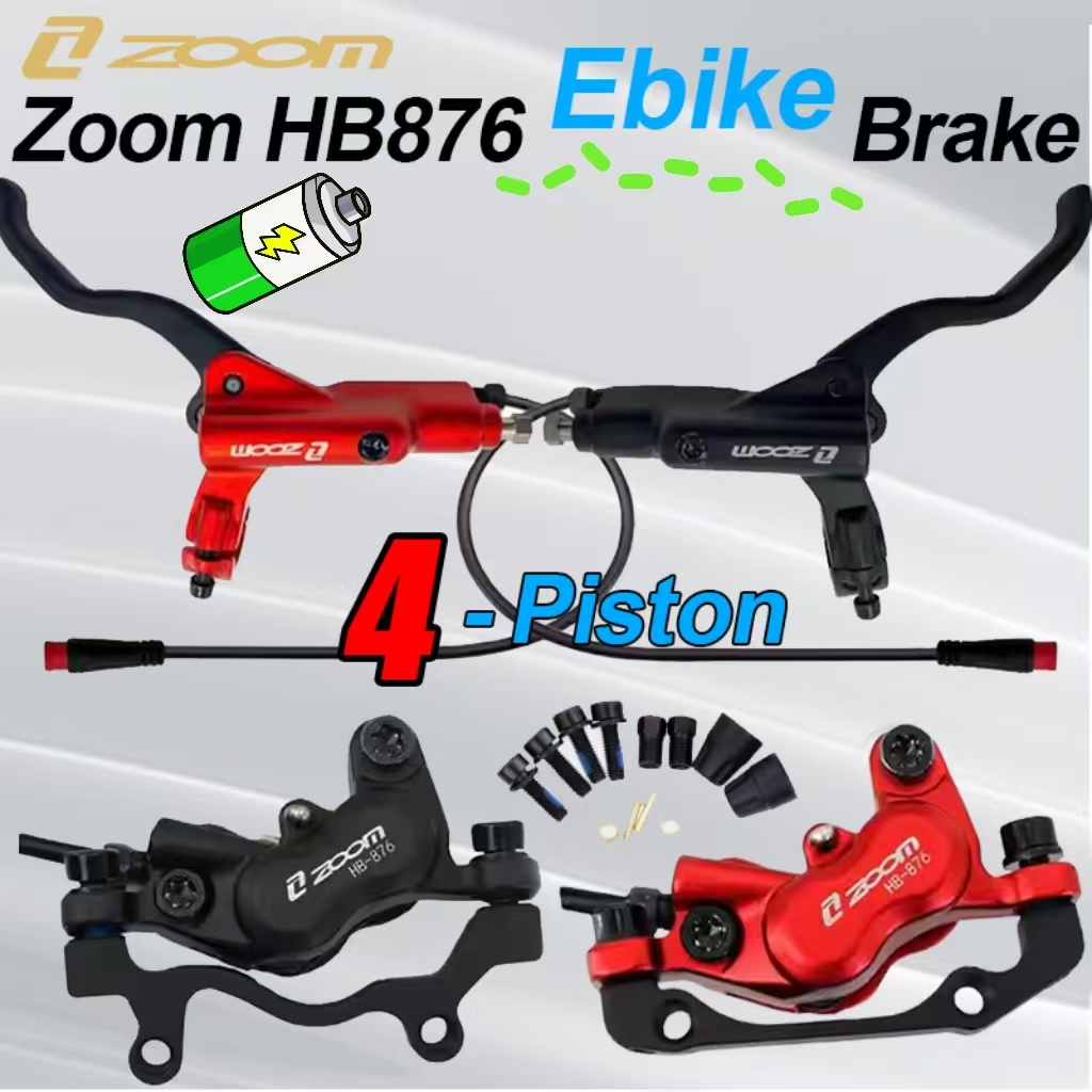 ZOOM HB-876E E-Bike Set freno  - Zoom Hydraulic Brake 4 Piston E-Scooter recensione e prezzo