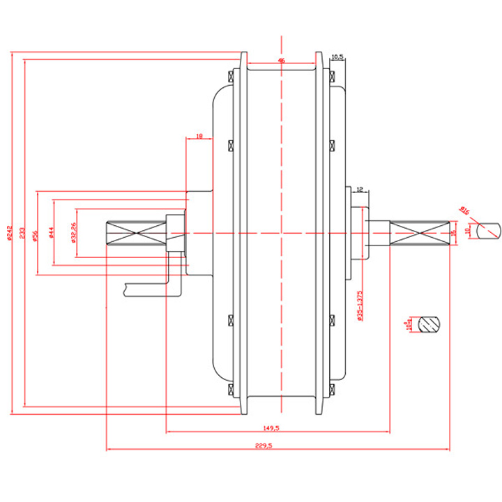 Motore mozzo posteriore brushl - 60V 5000W Brushless Hub Motor recensione e prezzo